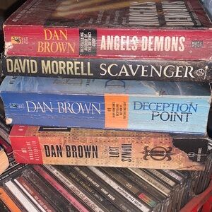 Four used Dan Brown books